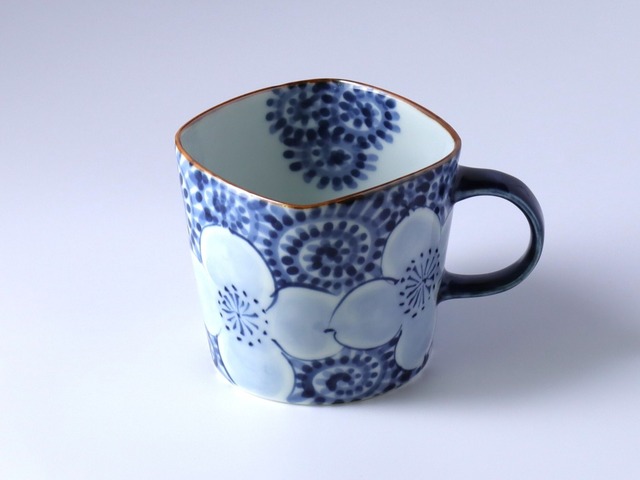 角ポテマグ　蛸花 青　