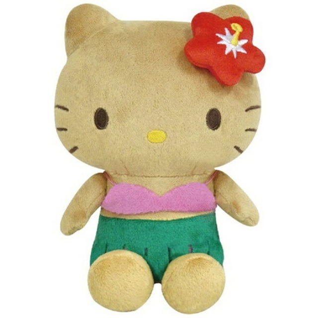 ハローキティ日焼けシリーズお座りぬいぐるみハイビスカス(7450909)