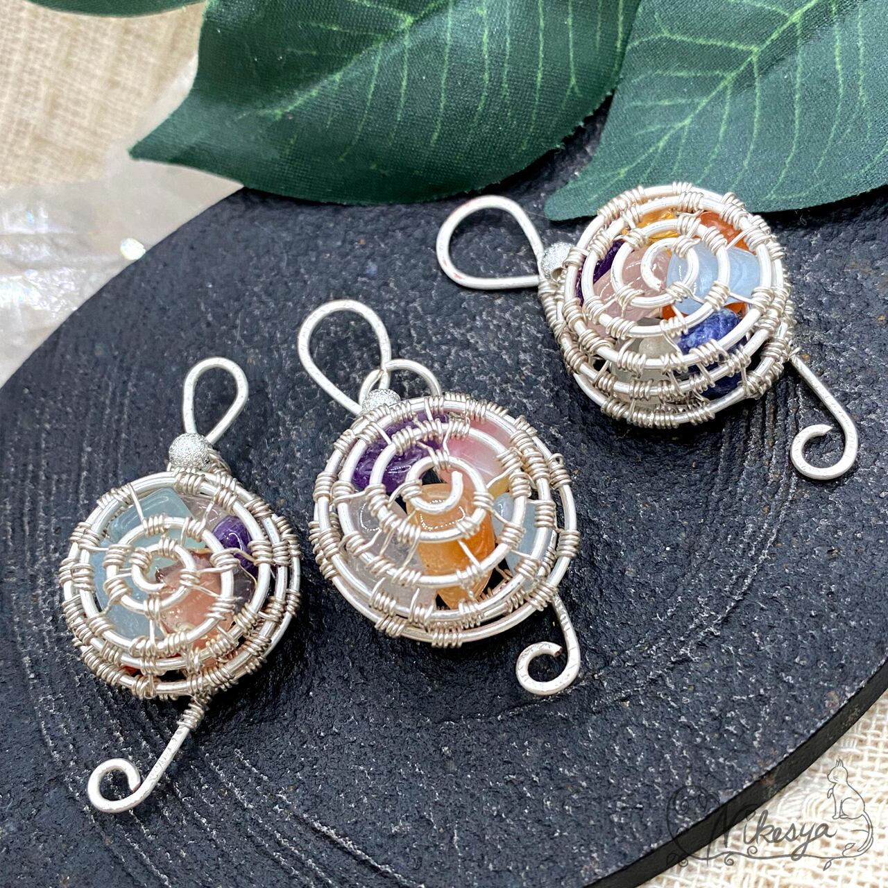 □ユナカイト(2)□SV.925□スパイラル□ペンダント 【公式通販】