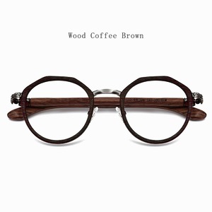 Wood Temple Glasses -Boston- / ウッド テンプル メガネ -ボストン-