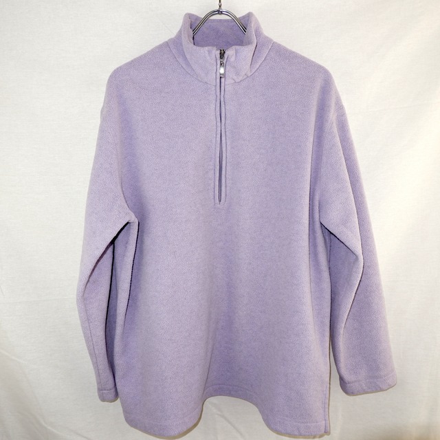 [L] Lilac Half Zip Fleece | ハーフジップ フリース