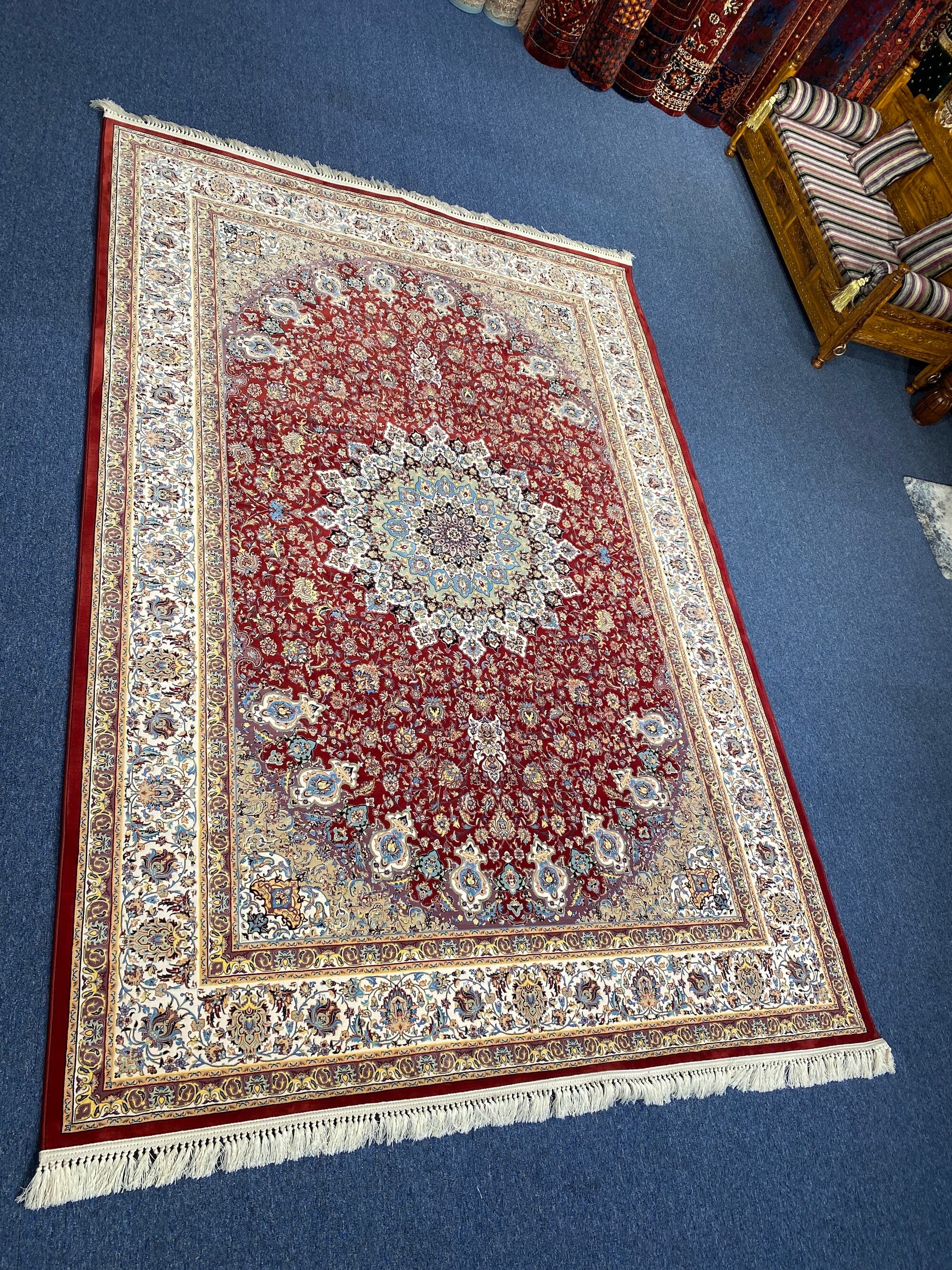 ペルシャ柄絨毯 200×290 新品未使用 6畳 大判ラグ カーペット 訳 ペルシャ柄絨毯 200×290 新品未使用 6畳 大判ラグ カーペット 訳