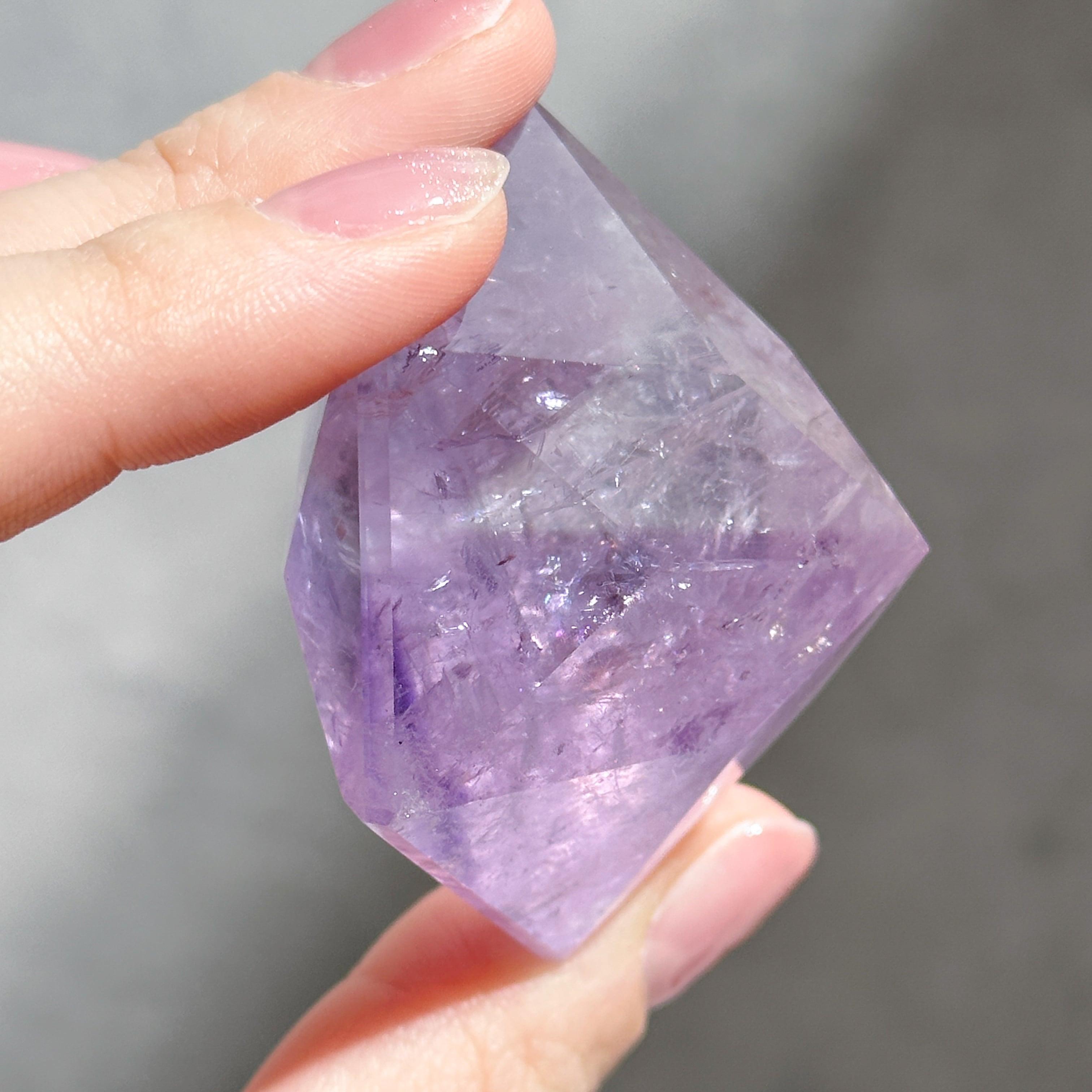 ファントムアメジスト ダイヤモンドカット12◇ Phantom Amethyst