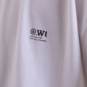 ロゴラウンドネックルーズロングTシャツ　0809