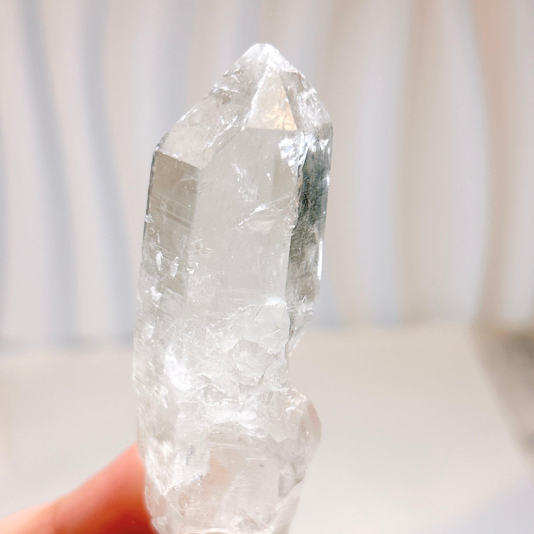 E18096】セルフヒールド 両錐 水晶 クォーツ ヒマラヤ水晶 ヒマラヤ産
