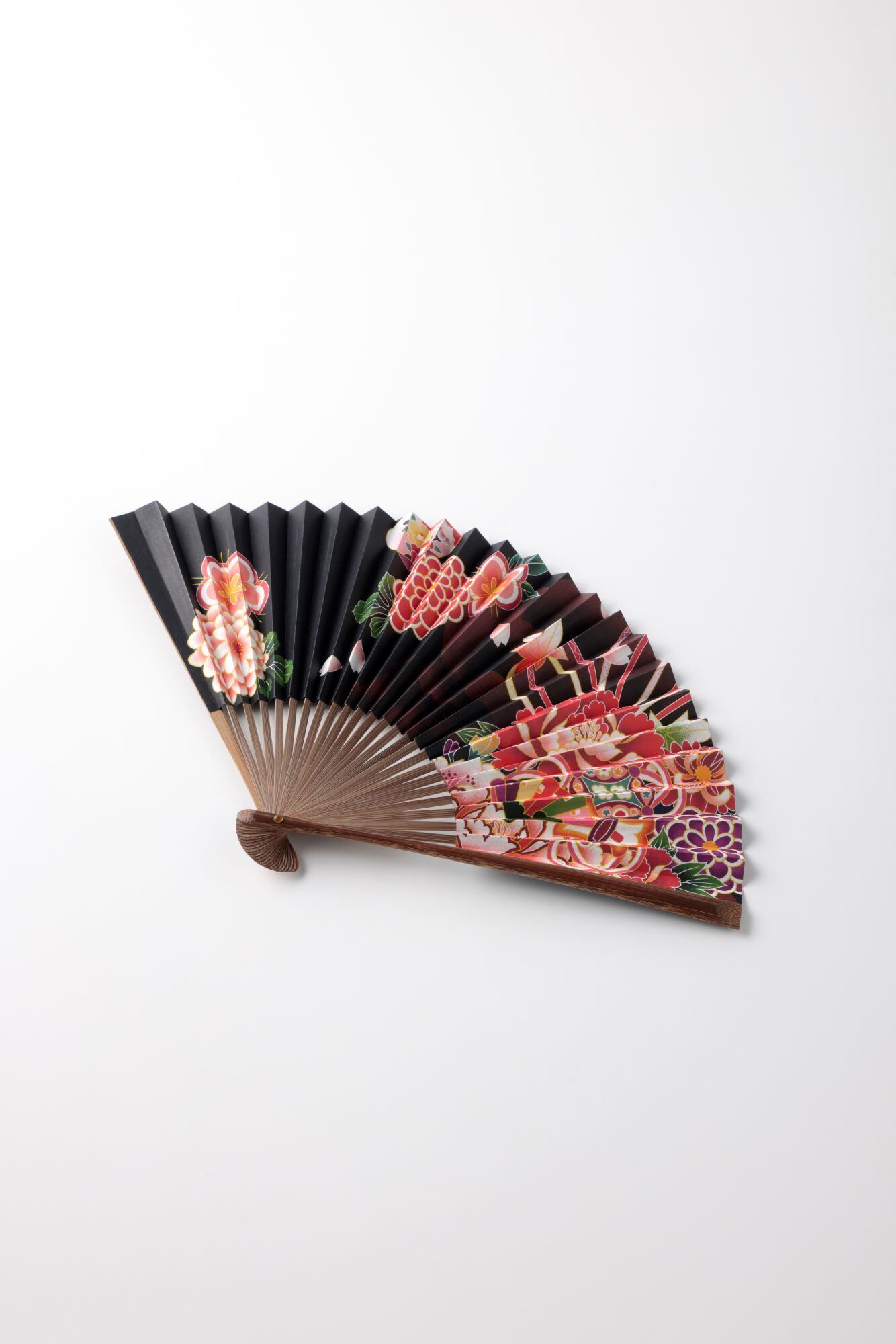 紙扇子】雅久寿玉文 紅色 | KYOTO KENRAN