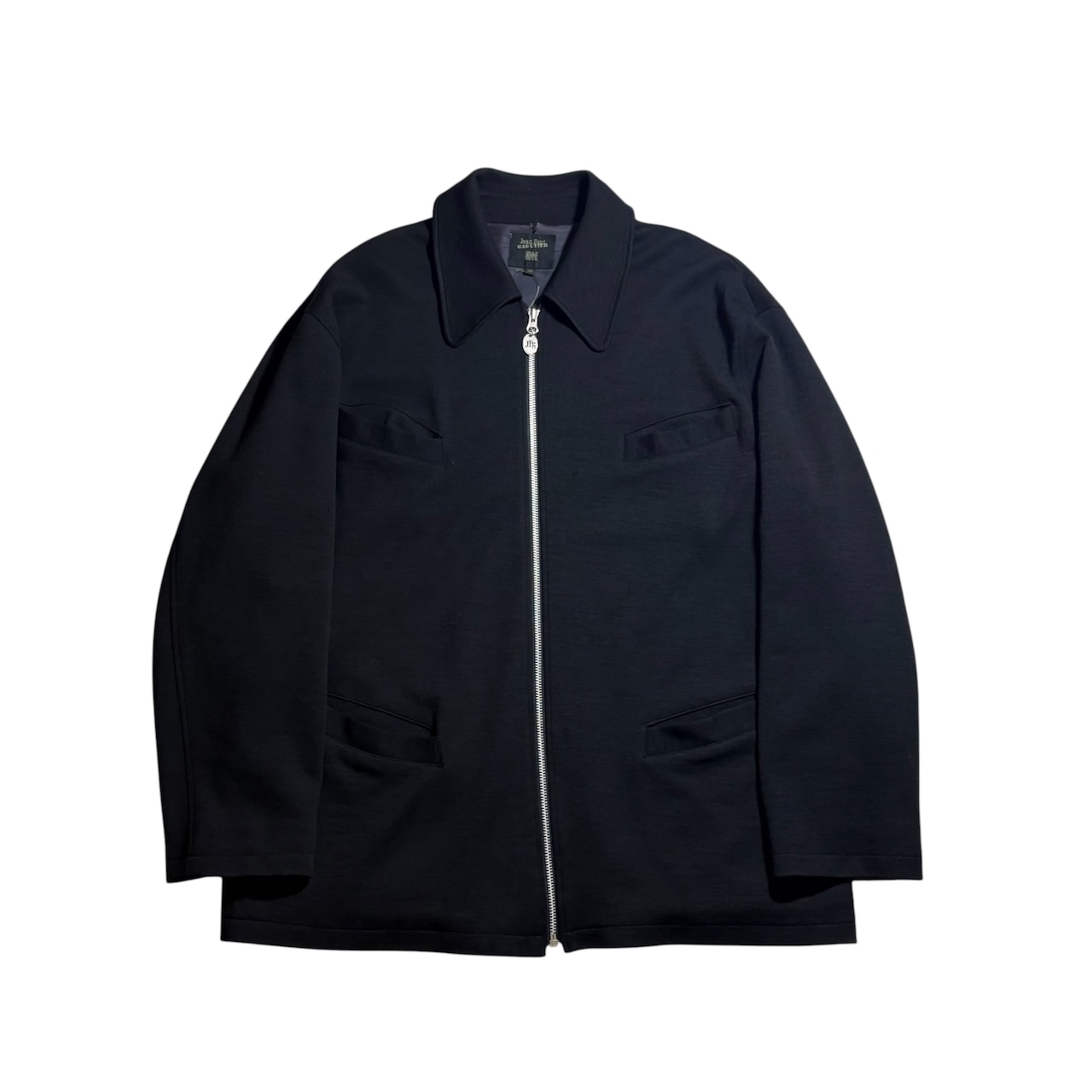 Jean Paul GAULTIER HOMME black knit coverall jacket