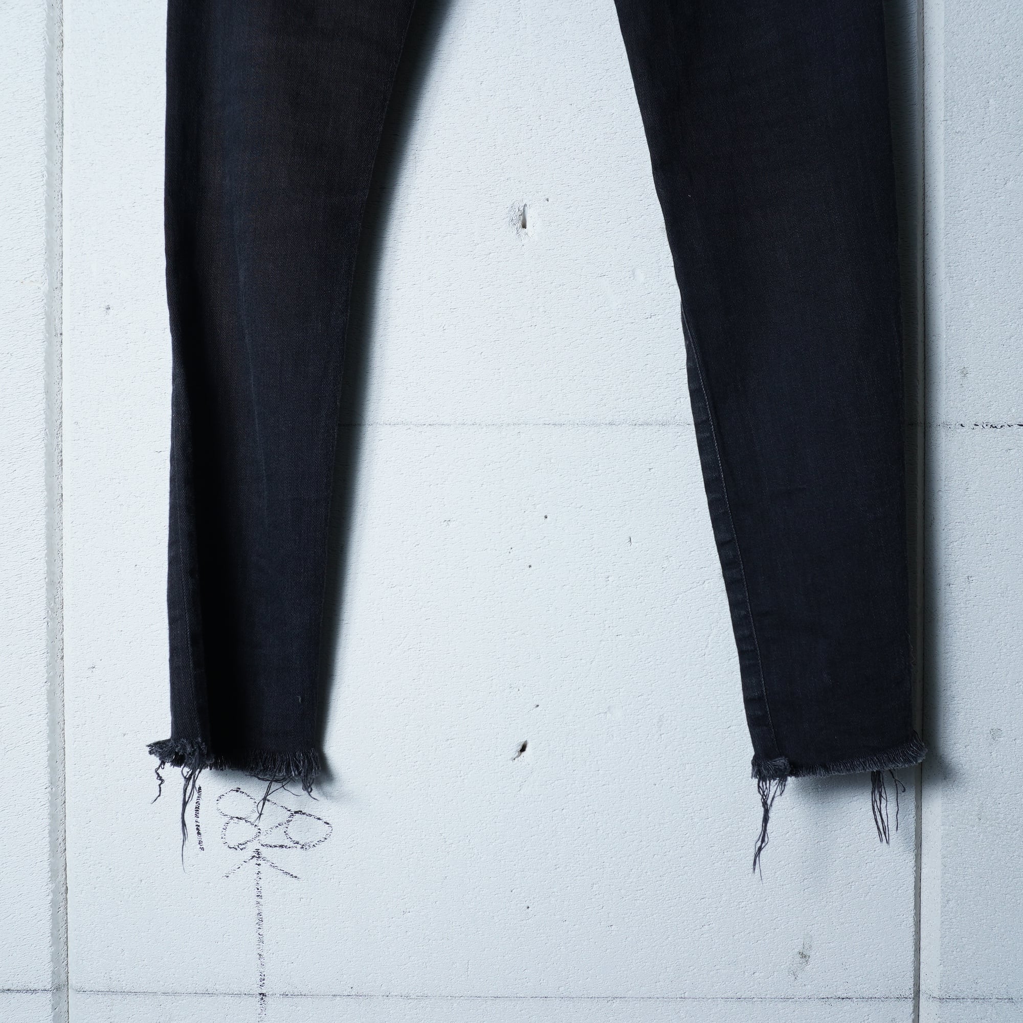 Saint Laurent】サンローラン エディ期 ダメージ加工カットオフデニム