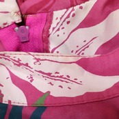 フラダンス 衣装 ワンピース ドレス ピンク系 ハイネック アメリカンスリーブ ラウアエ柄 カラフル かわいい 華やか 鮮やか 明るい 白 緑 青 ダンス衣装 ハワイアンダンス レディース ハワイアン アロハ ハワイアンプリント フラ ダンス レッスン 練習