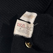 カシミヤ100% miss MARTI 金ボタン ニット カーディガン M/ブラック レディース