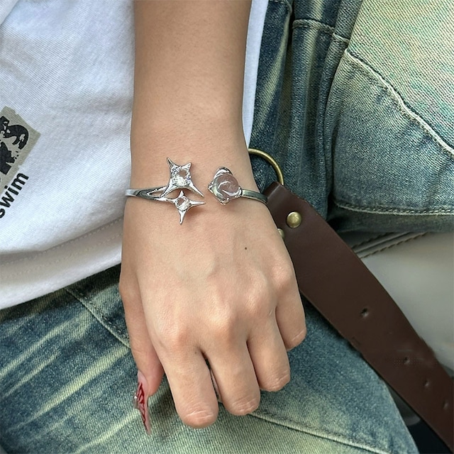 PIDニッチな星芒の水晶ブレスレット