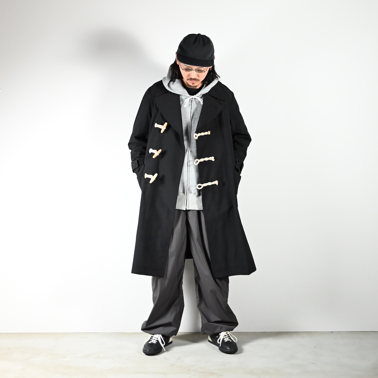 product twelve / High Count Wool Ripstop Duffle Coat コーディネート2