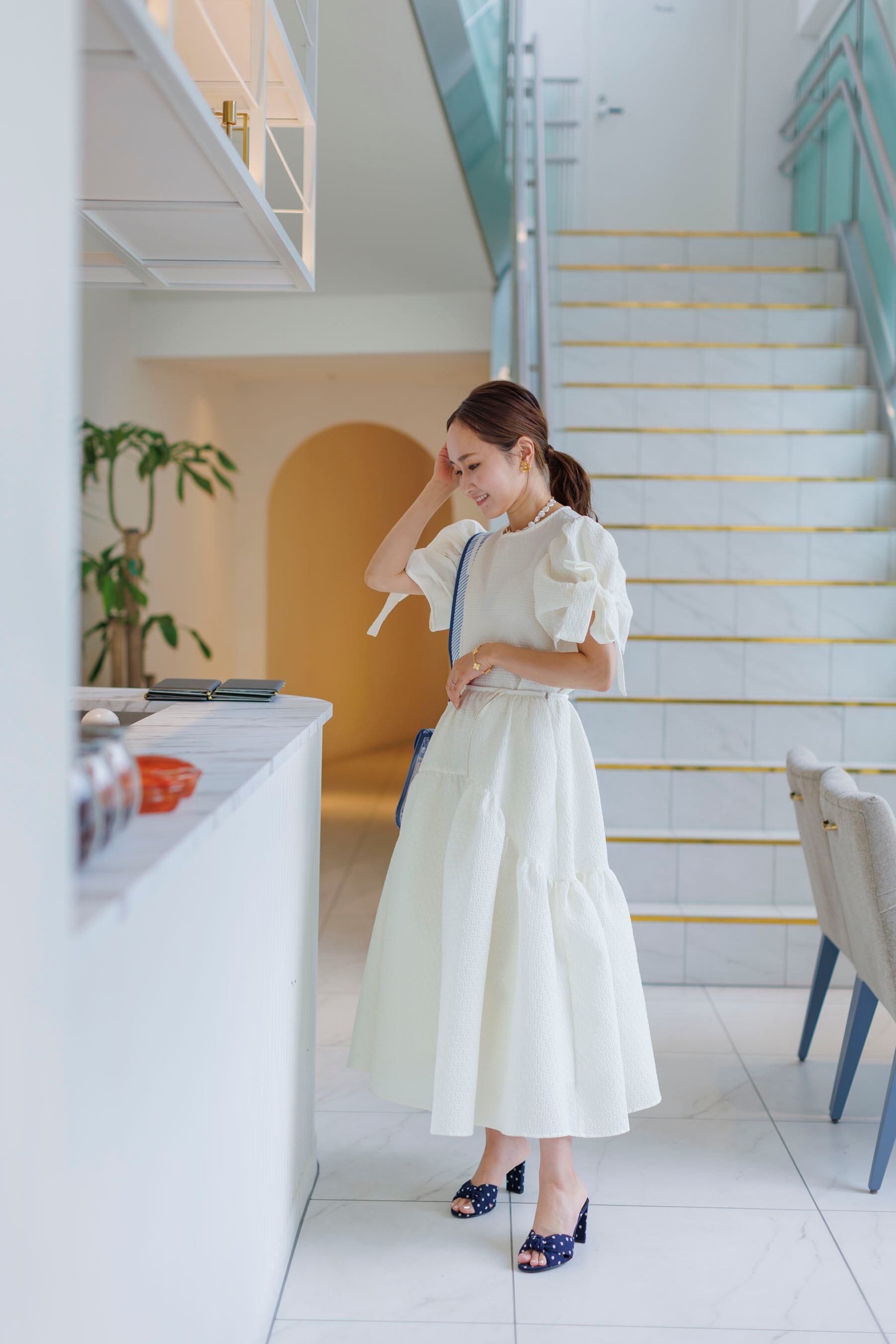 1/26(fri)21:00- Jacquard skirt | Bluelea