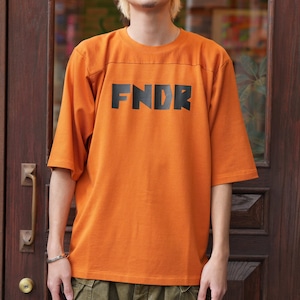 FOUNDOUR (ファウンダ) 26SS "COTTON RAYON FOOTBALL TEE" -ORANGE-