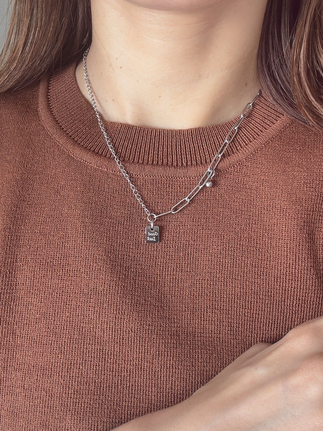 ss good luck charm necklace