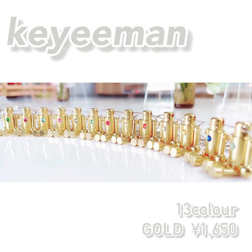 【Keyman】キーホルダー・GOLD