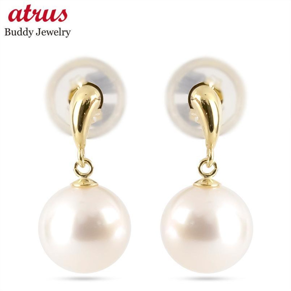 18金 ピアス レディース パール 18k アコヤ真珠 ゴールド シンプル 