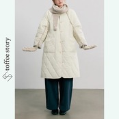 暖かさとオシャレを両立♪リバーシブルミドル丈ジャケット P0110