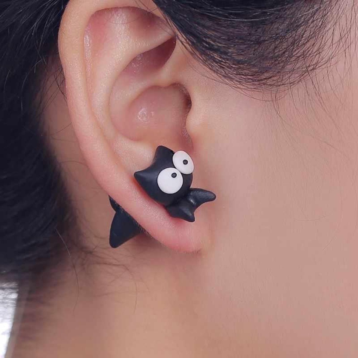 おもしろ黒猫ピアス プチプラアクセサリー2個1セット | おもしろ雑貨 
