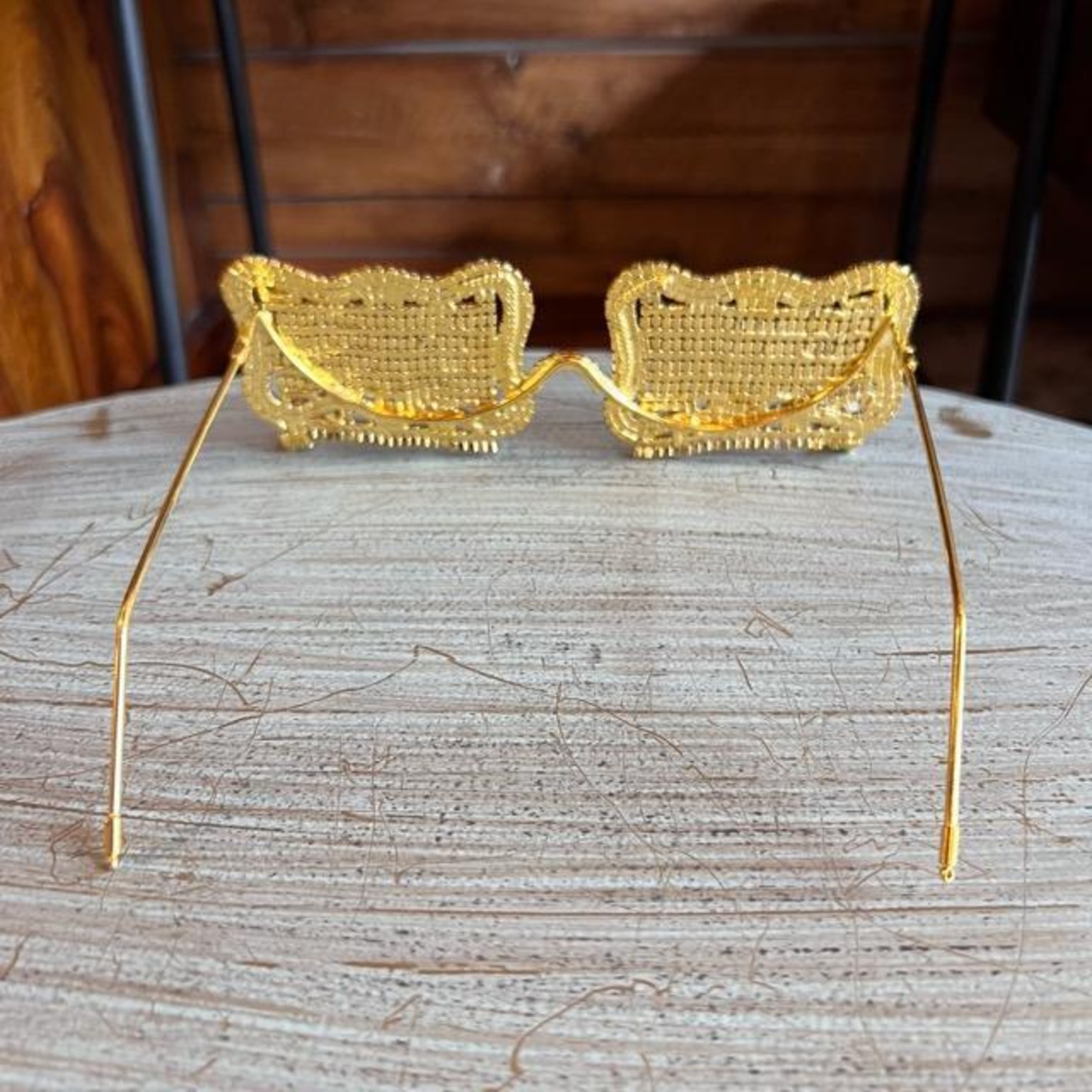 TOPANGA Accessory　ラインストーンカップチェーンサングラス