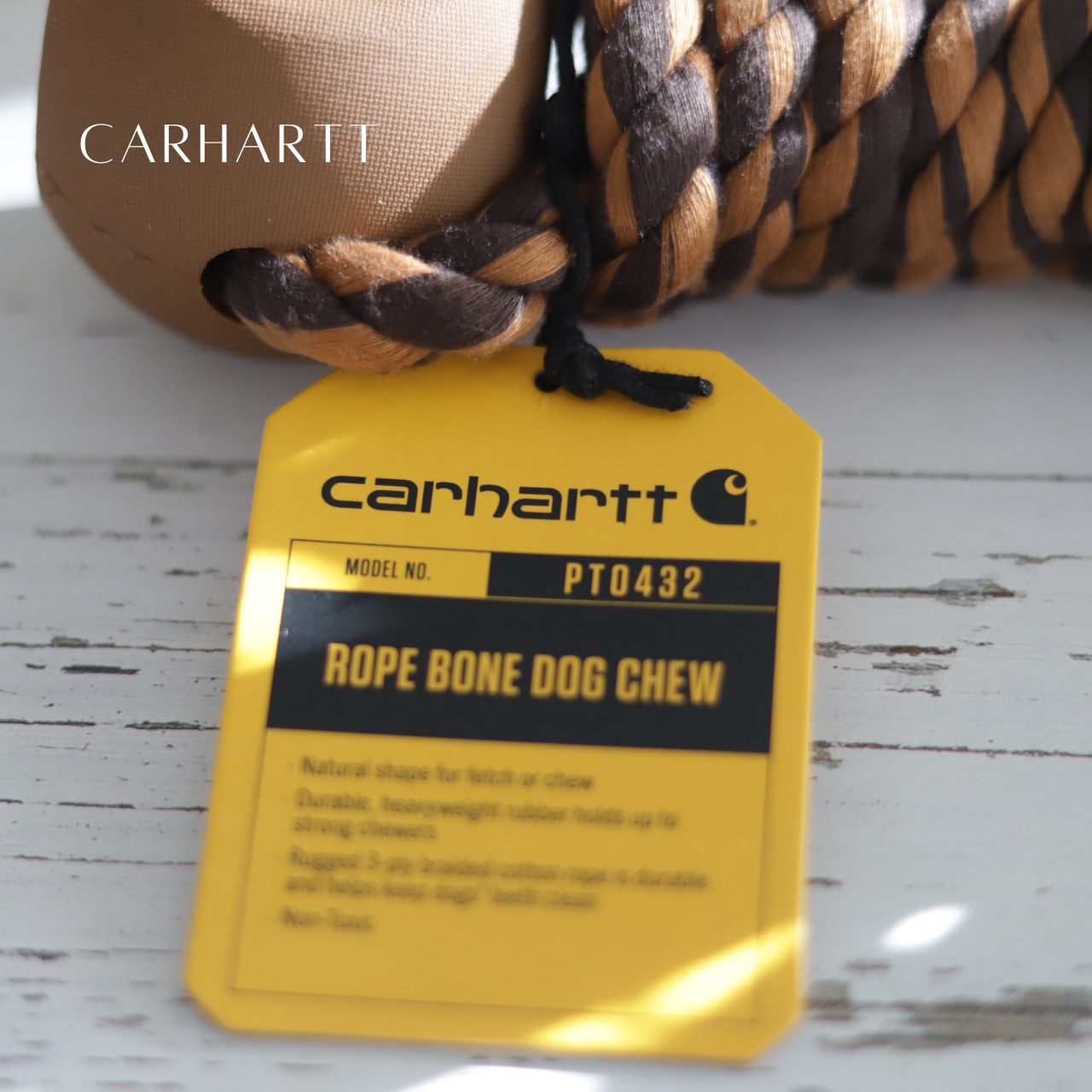 CARHARTT（カーハート）タフでお洒落なドッグトイ 犬 おもちゃ 壊れない 丈夫トレーニング Rope Bone Dog Chew