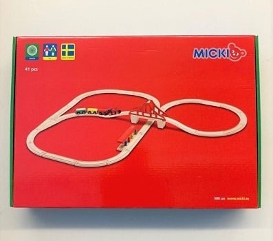 ミッキィ社 MICKI社 汽車セット 吊り橋セット MICKI 木製汽車セット