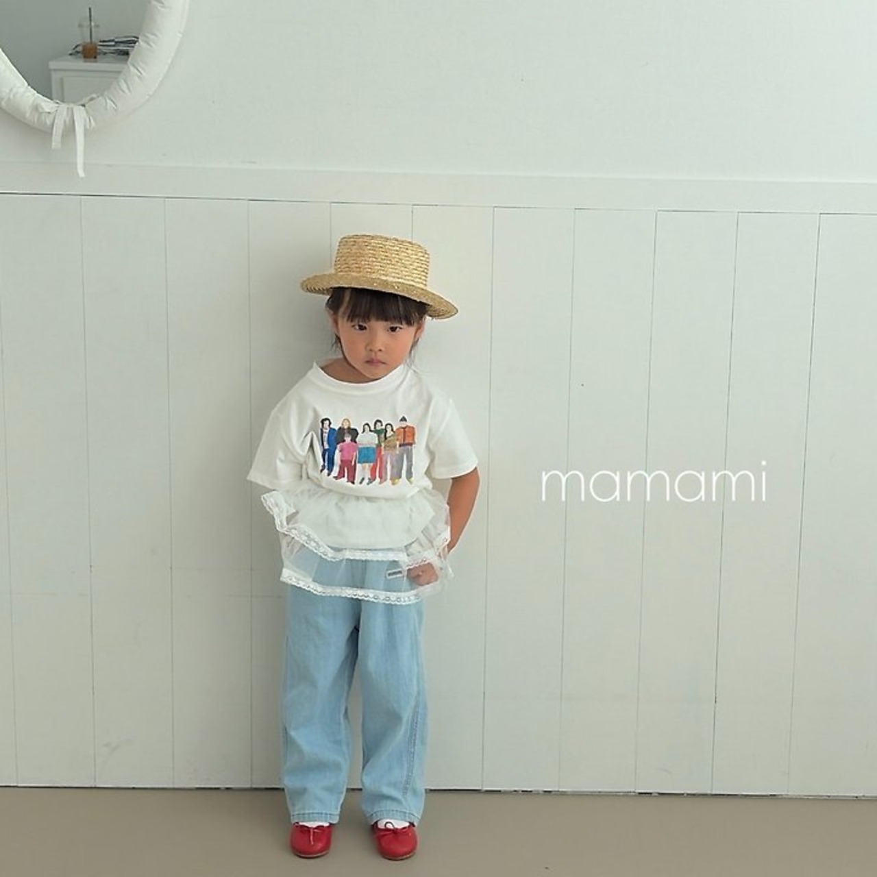 [mamami] Family Drawing Tea (JS/JM/JL) / [마마미] 패밀리드로잉티 (JS/JM/JL)