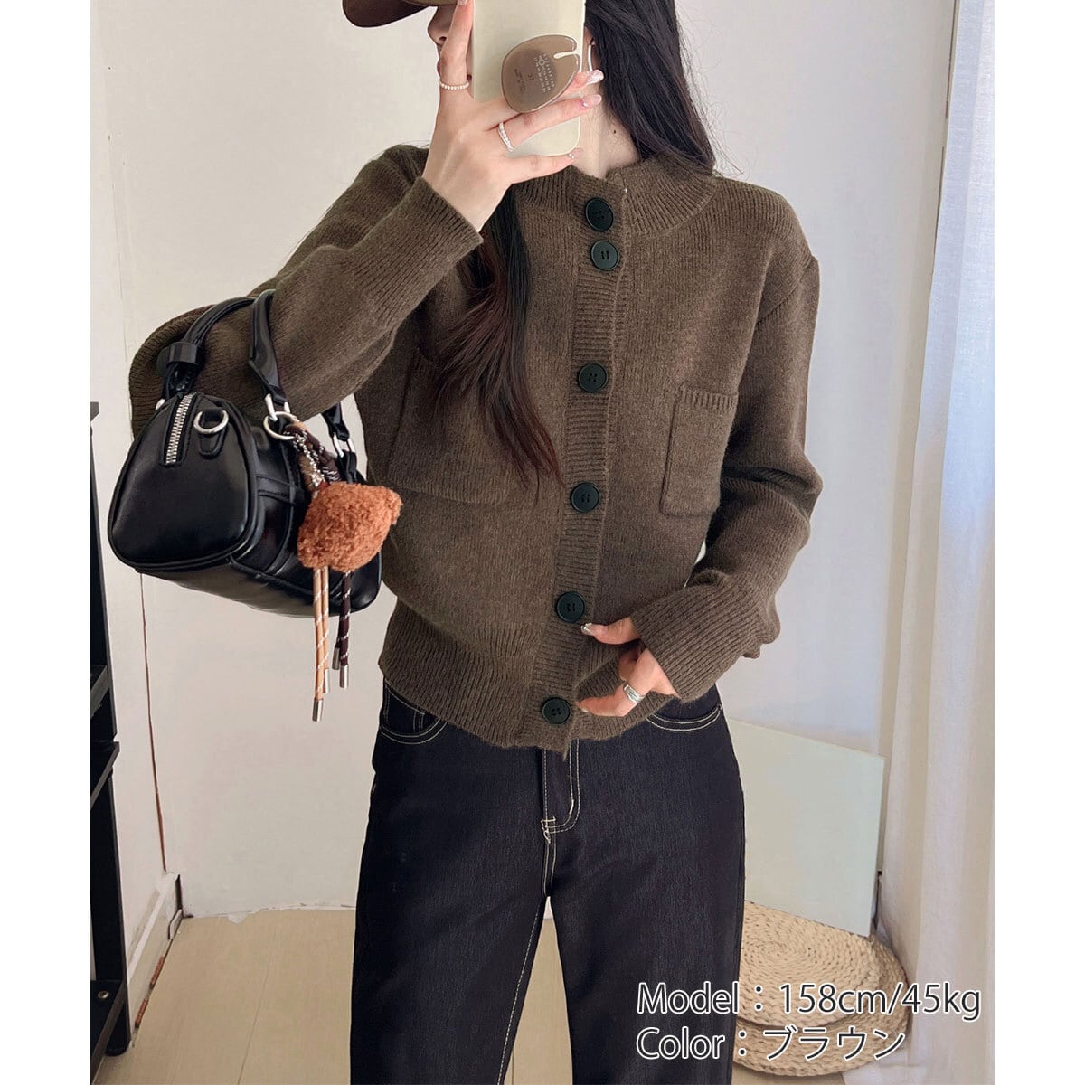 ニット カーディガン ショート丈 レディース 秋冬 韓国 シンプル おしゃれ きれいめ 大人 カジュアル 羽織り ライトアウター トップス ニットカーデ 大人可愛い 大人女子