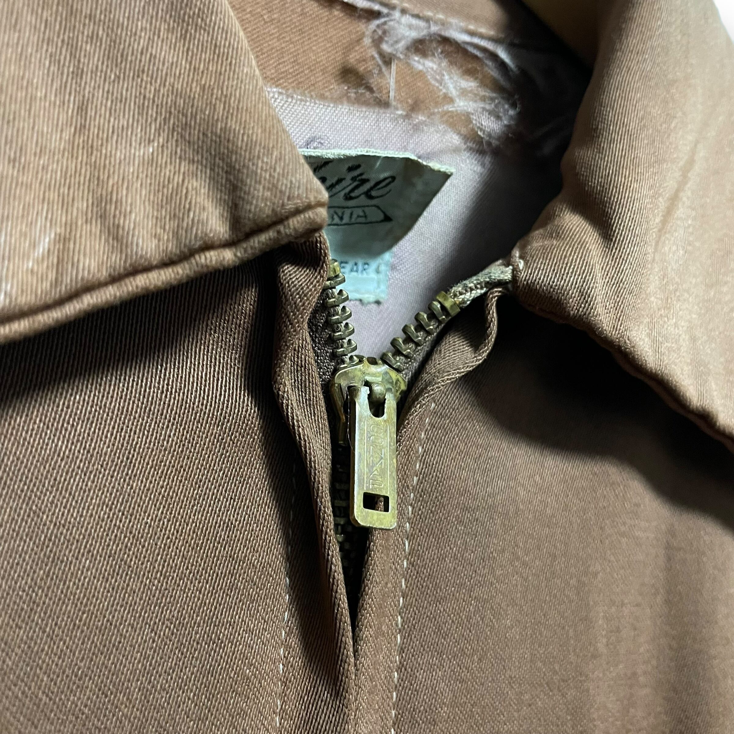 L】【50〜60年代】Lakeshire CONMARジップ ヴィンテージ レーヨン 