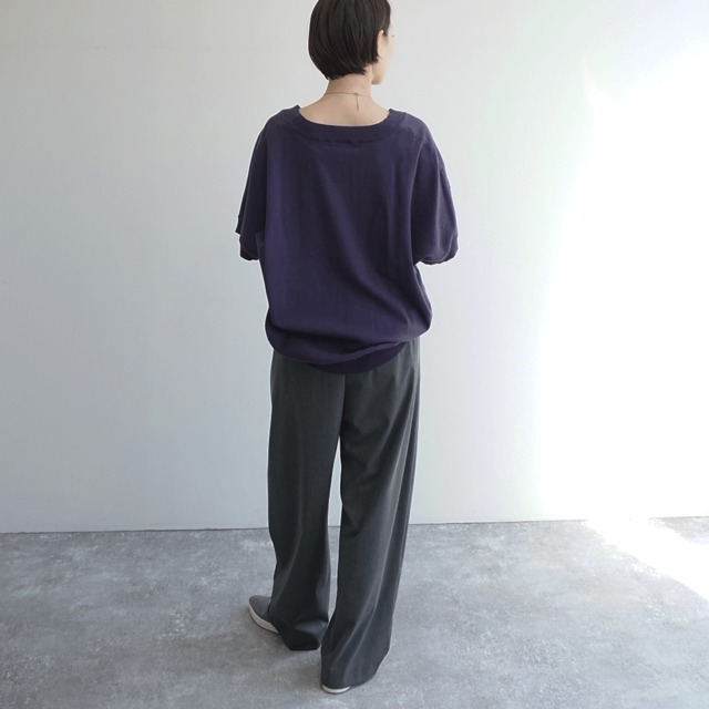 Uネックオーバートップス