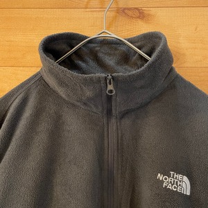 【THE NORTH FACE】ハーフジップ フリース プルオーバー 刺繍ロゴ メンズM アメリカ古着