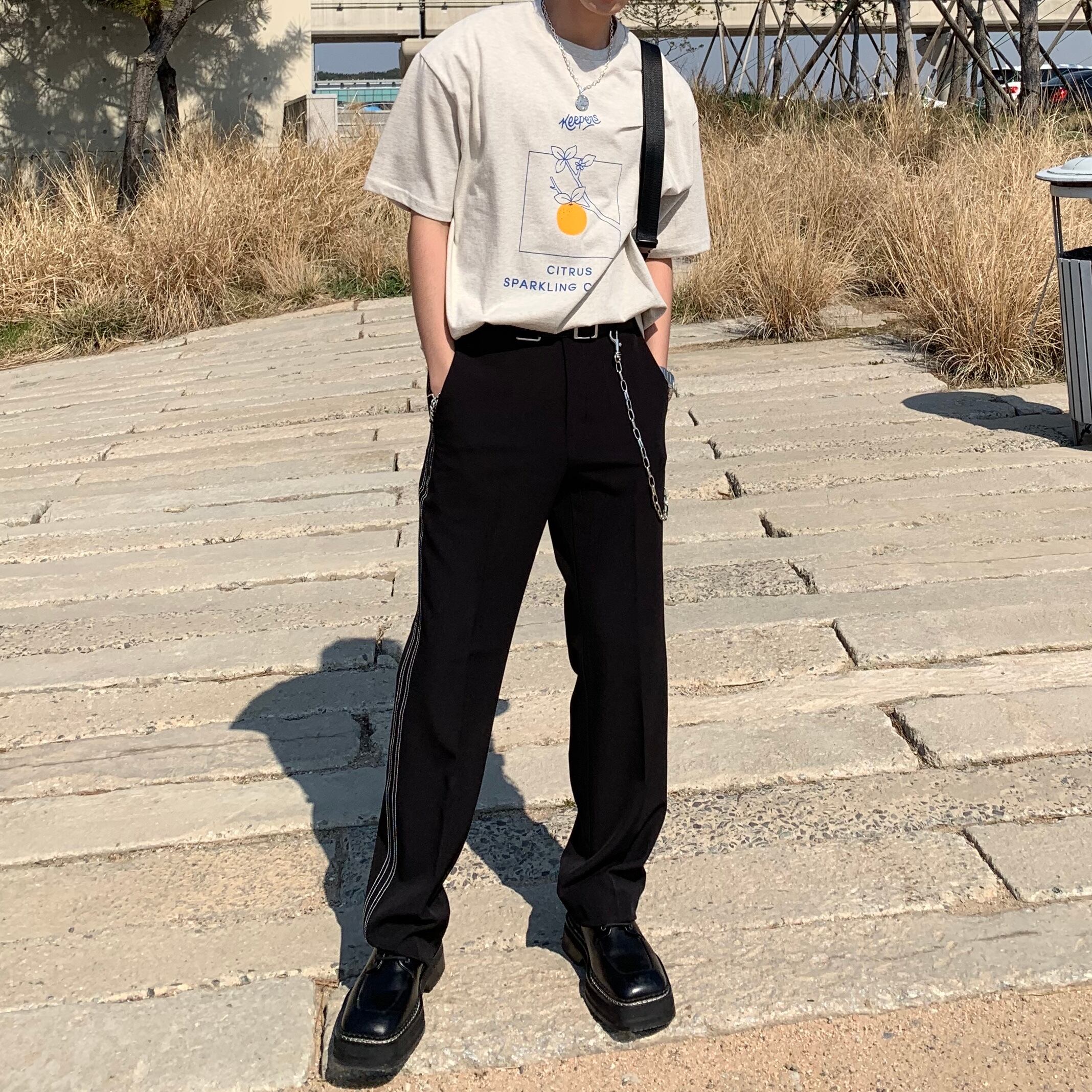 全2色 Tシャツ カットソー プリント カジュアル おしゃれ