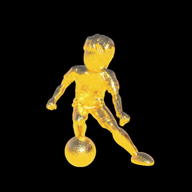 純金のスポーツアスリート像 サッカー】純金約1g 純金のお守り