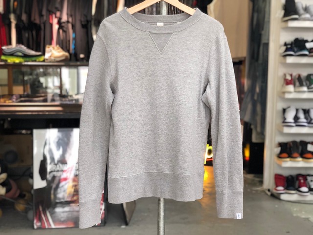 LOOPWHEELER × BEAMS CREWNECK SWEAT GREY MEDIUM 50JJ9243