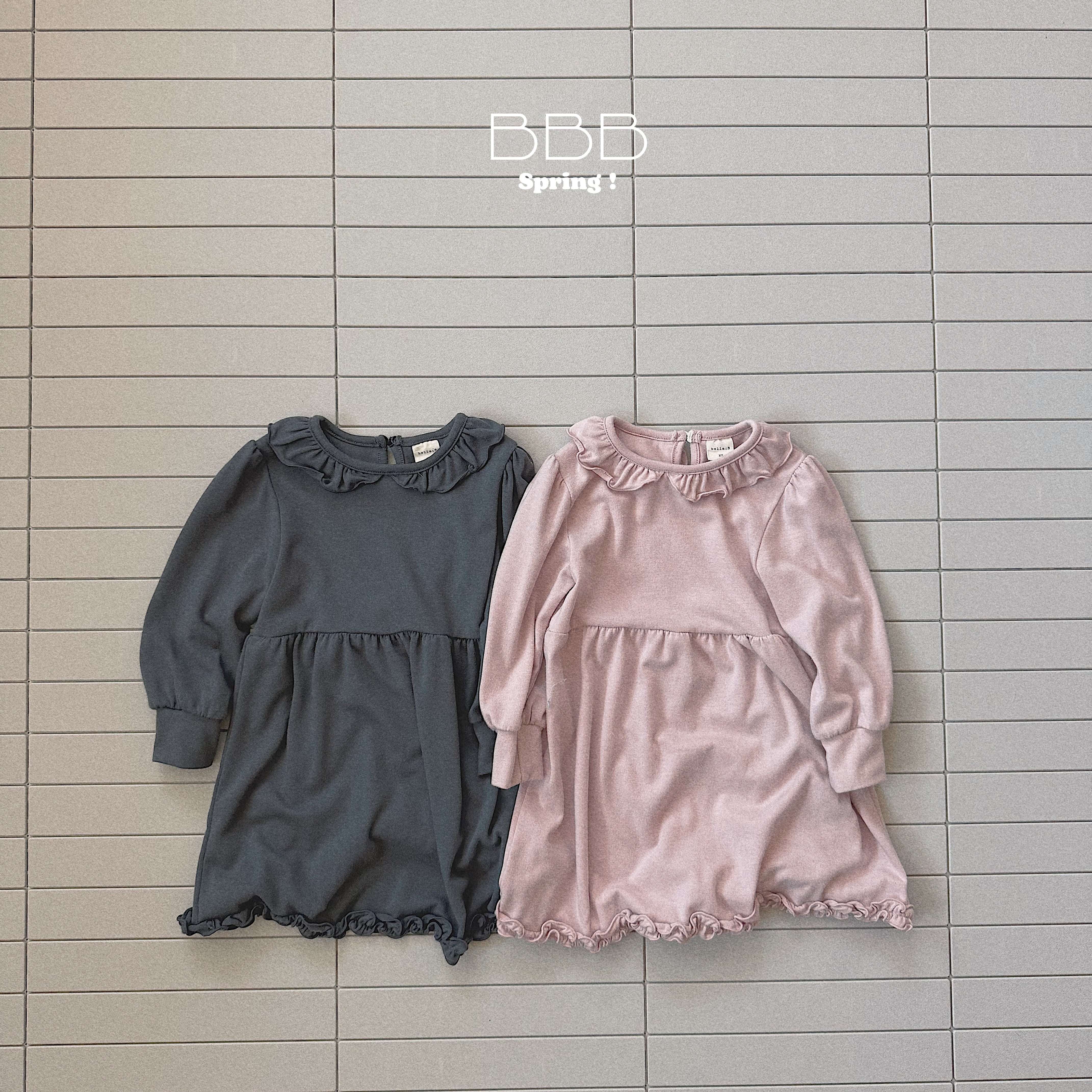 bebe line frill onepiece【bellabanbina】※予約商品