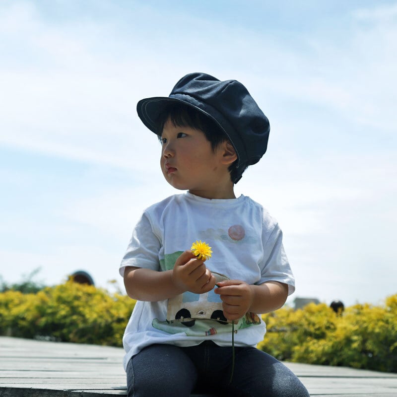 ふんわりキャスケット/TCデニム | 藍帽屋オンラインストア