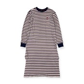 POLO RALPH LAUREN ポロラルフローレン ボーダー 長袖 ワンピース XS/レッド×ホワイト系 レディース