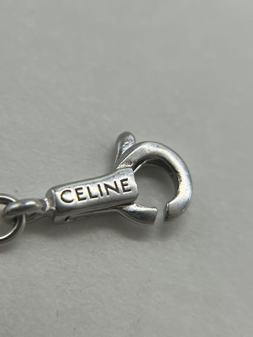 セリーヌ CELINE ゴシックロゴ ネックレス Ag925 SV シルバー セリーヌ CELINE ゴシックロゴ ネックレス Ag925 SV シルバー