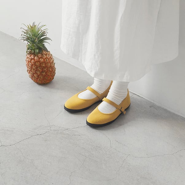 新色登場 ストラップシューズ カナリヤイエロー hanamikoji shoes 花見小路 -【公式通販サイト】台湾生まれのハンドメイドシューズ