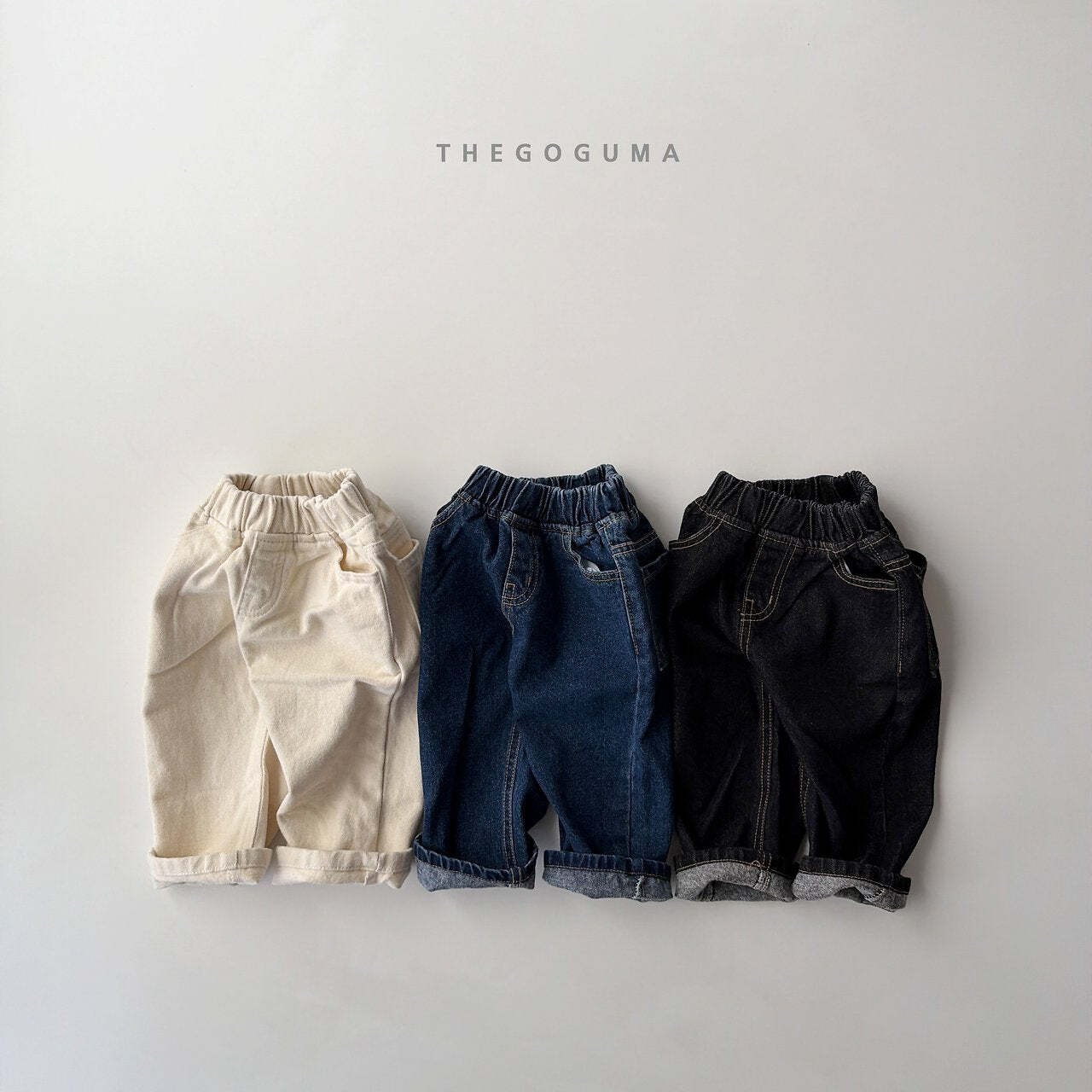 【取寄】THE GOGUMA 裏起毛トクトクデニムパンツ｜冬服｜韓国子供服
