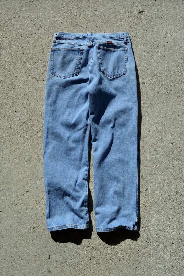RUSTLER by Wrangler 1990's 87619SW Made in Mexico Straight Fit Denim W33 ラスラー デニム 90s