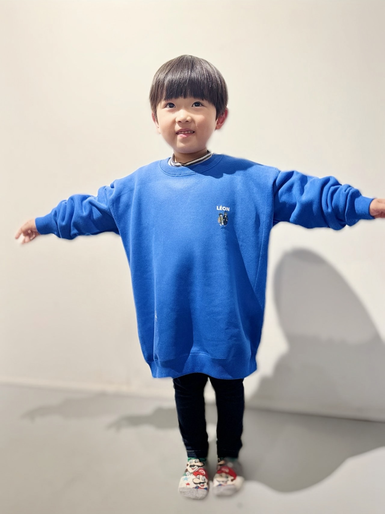 KIDS クルーネックプルオーバーLEONoriginal ブルー