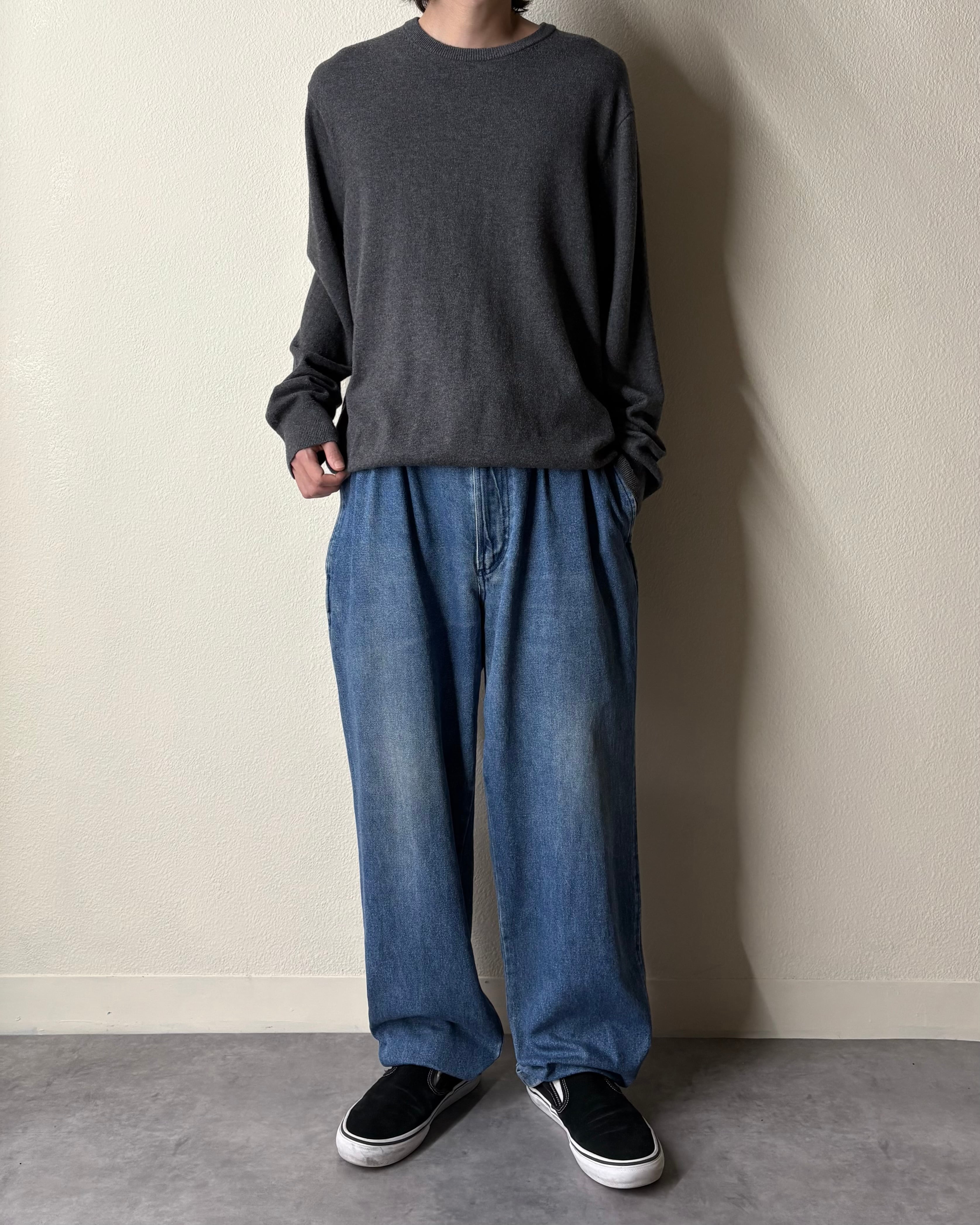 ~90s Bugle Boy Company 2tac Denim Slacks
