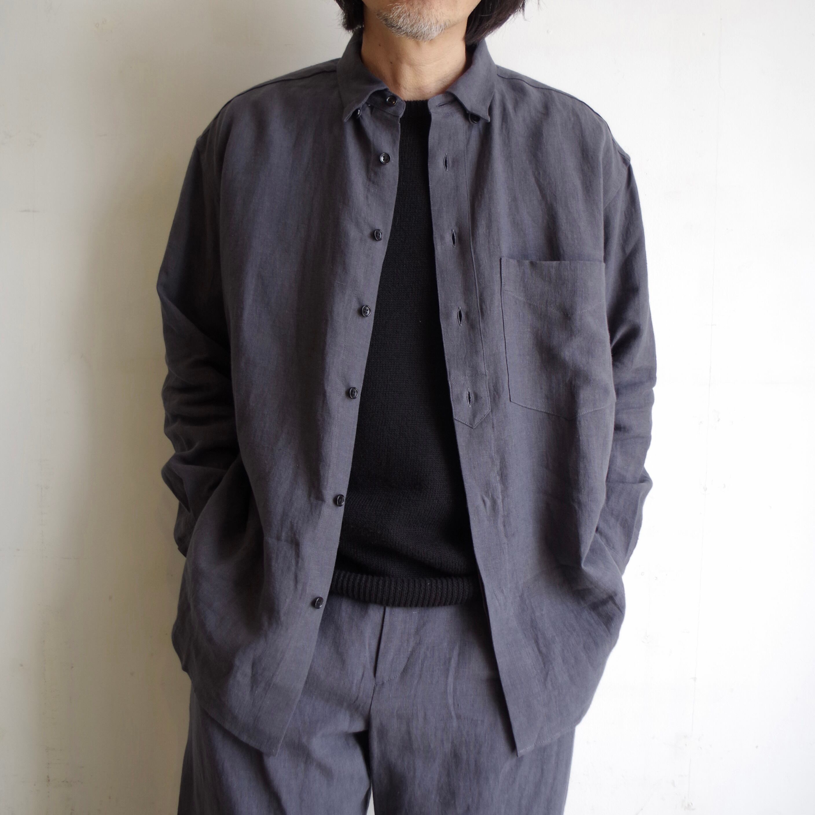 comm.arch. French Linen Lawn B.D. Shirt | 1F Store