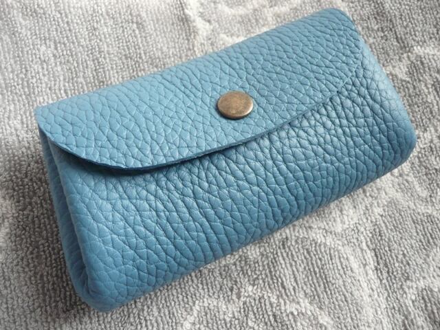 【T様ご予約品】ころりんポーチロング メガネケース(共にブルージーン)