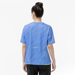 ミズノドライエアロフローグラデーションTシャツ[レディース]32MAD310 ワイドシルエット 吸汗速乾