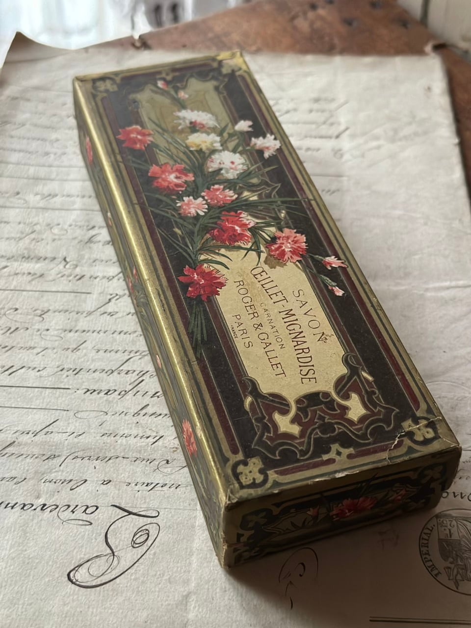 ROGER&GALLET 石鹸入り紙箱 ロジェガレ | Brocante de La Cocotte