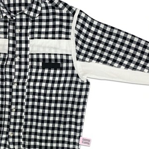 2FACE W-GAUZE GINGHAM CHECK SHIRTS / HEAD GOONIE