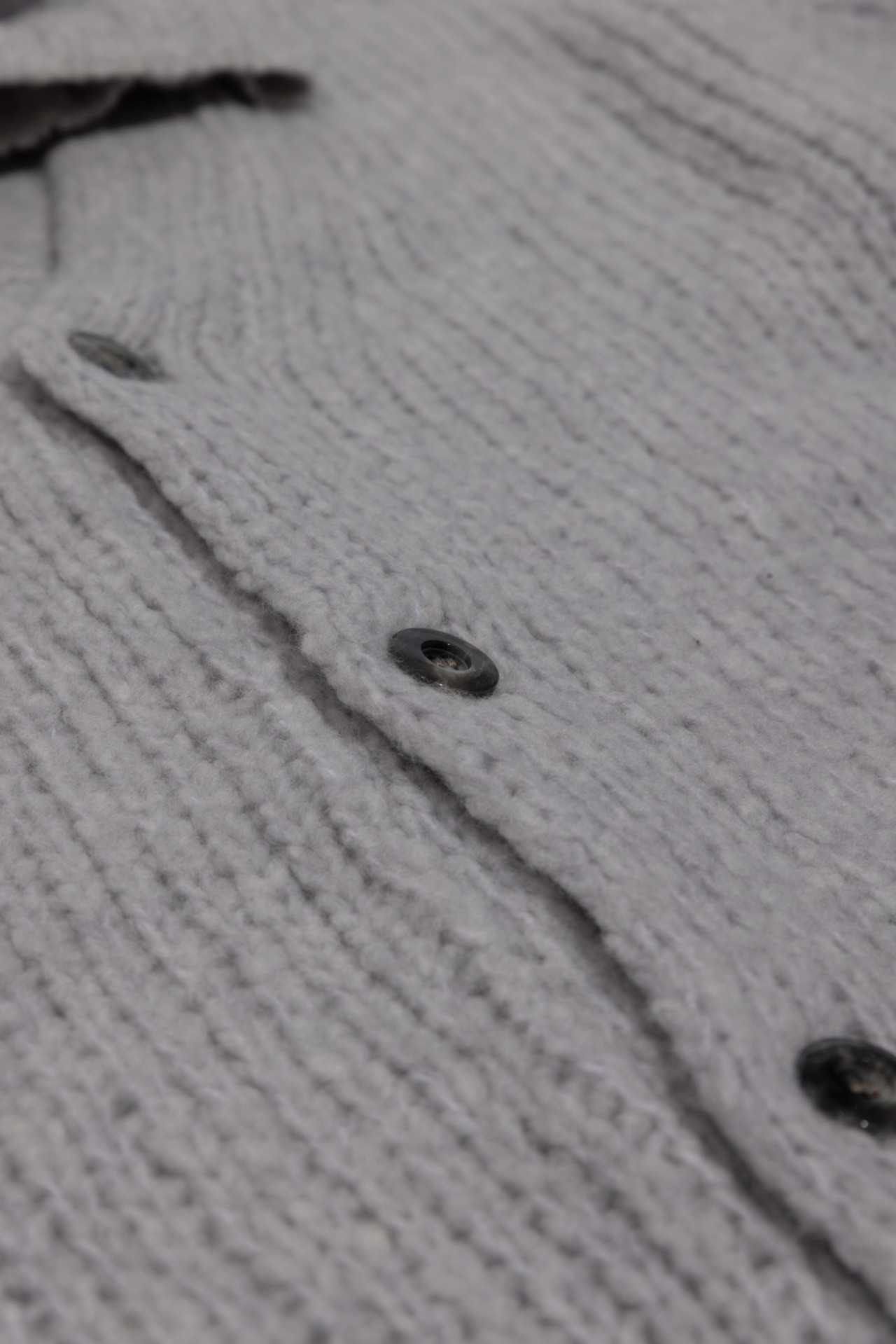 Over Sized Fluffy Off Collar Cardigan Knit