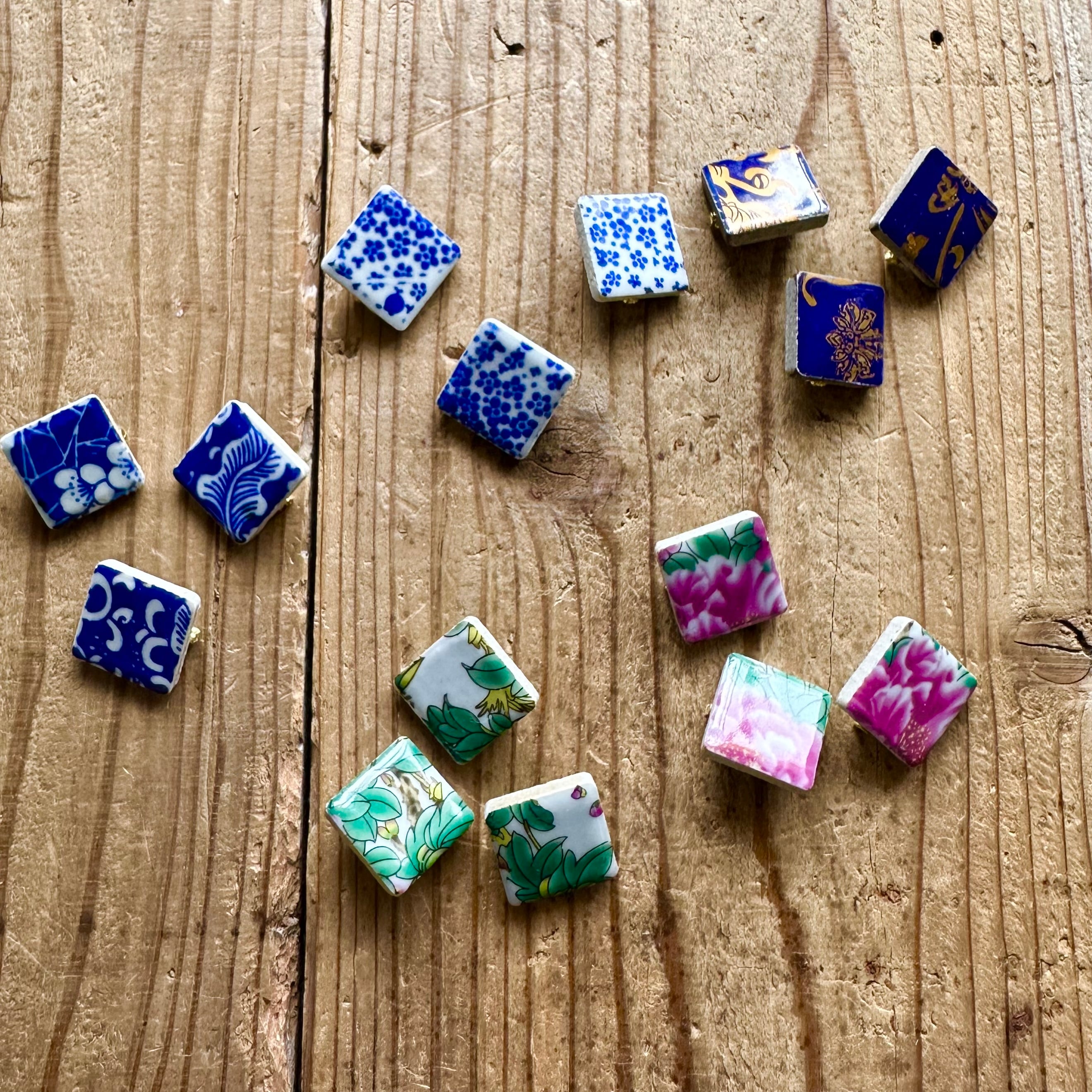 陶器の一粒帯留